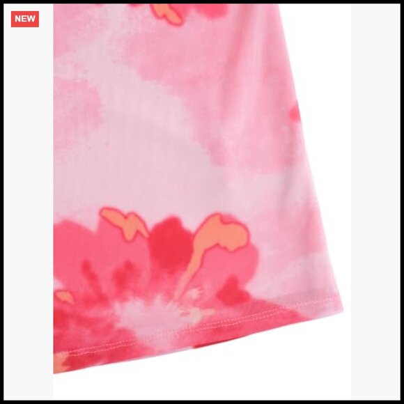 Floral Midi Dress Elegant Bodycon Chic Summer Vacation Party Wear Open Back - Picture 6 of 7